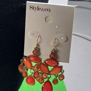 NWT Style & Co Pink Dangling Earrings